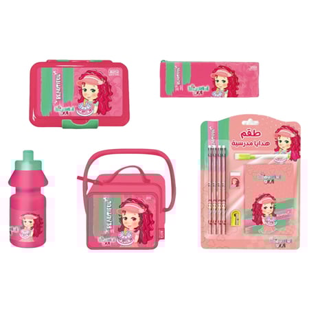 طقم شنطة مدرسة 14 انش 14 قطعة SBC 4760-038