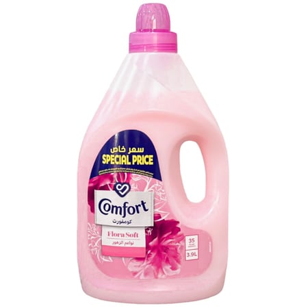 منعم ومعطر ملابس نواعم الزهور 3.9 لتر 35 غسلة Comfort