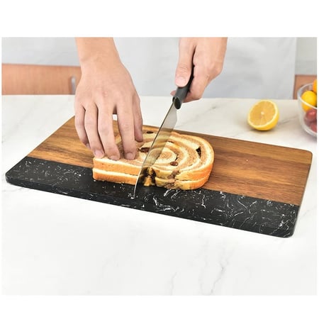 لوح تقديم رخامي خشبي 40*20 سم CC43607