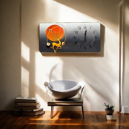 ساعة حائط 80*40 سم MS0301-15