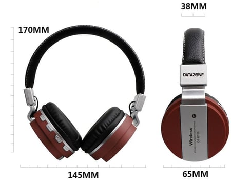 سماعة رأس بلوتوث لون بني DATAZONE DZ-BT05