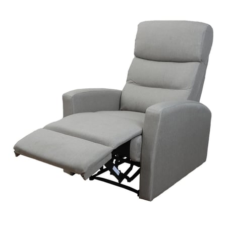 كرسي استرخاء هزاز قماش رمادي فاتح ASL-7187
