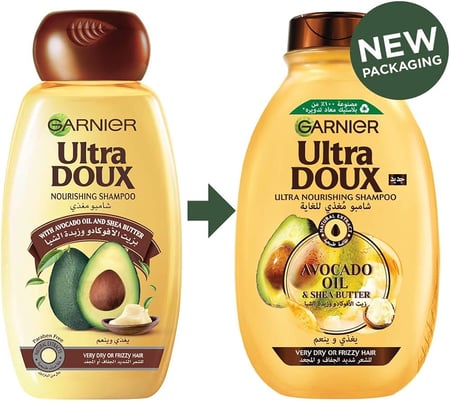 غارنييه شامبو شعر بخلاصة زيت الأفوكادو وزبدة الشيا 600 مل GARNIeR Ultra DOUX