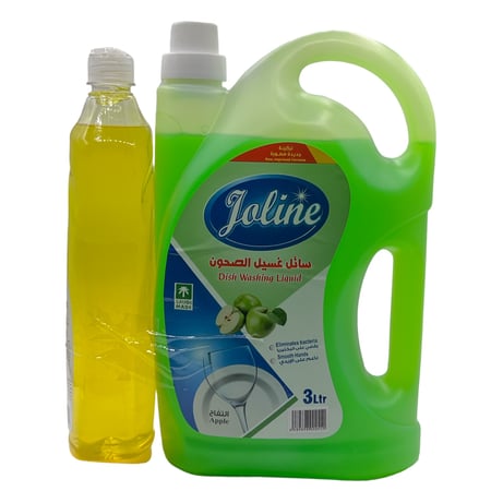 جولين سائل غسيل الصحون 3 لتر + 1 لتر برائحة التفاح Joline