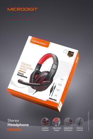 سماعة رأس AUX مايكروديجيت MD649H