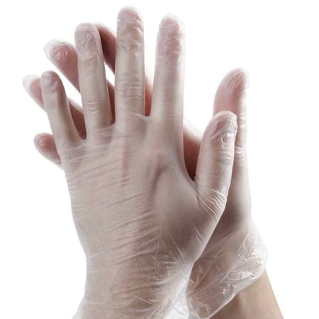 قفازات فينايل شفاف سمول kinmed