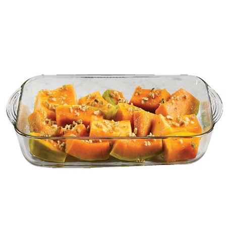 صحن بايركس زجاجي بغطاء 1.32 لتر borcam 59864