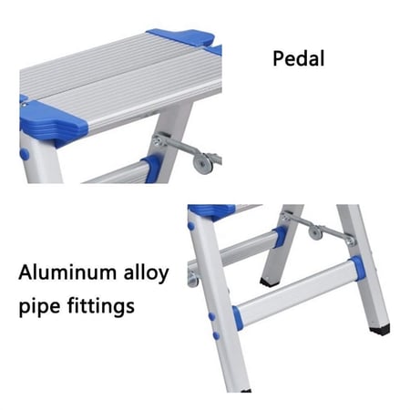 سلم المنيوم قابل للطي درجة واحدة