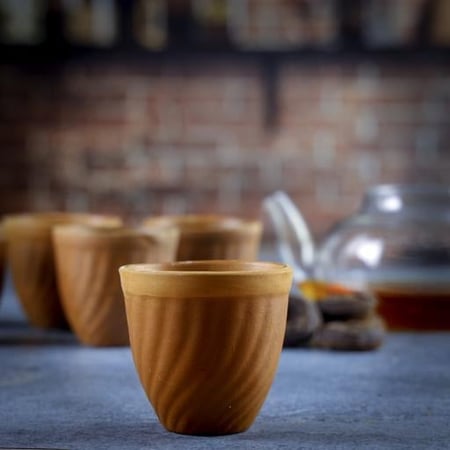 طقم اكواب فخار 6 قطع 80 مل - Olsenmark OMCP6021