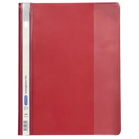 ملف عرض التقارير بلاستيك وجه شفاف A4 احمر LOTUS 809A