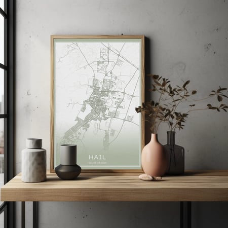 لوحة كانفس حائل لون زيتي