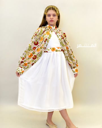 فستان ناصفة10-ابيض