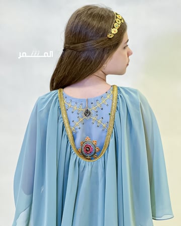 فستان ناصفة12 - ازرق فاتح
