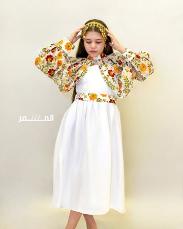 فستان ناصفة10-ابيض