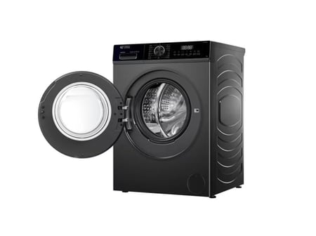 جنرال سوبريم غسالة تعبئة أمامية 8 كيلو,15 برنامج , إنفيرتر ،فضي غامق, GSFLK80H