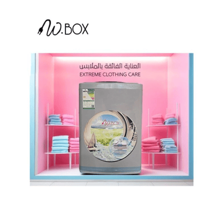 غسالة دبليو بوكس غسالة اتوماتيك تعبئة علوية 10 كيلو - 15 برنامج - رمادي - WBTLL15S