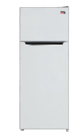 ثلاجه جنرال لاينز 7.4 قدم بابين سلفر - ثلج - GL216DF