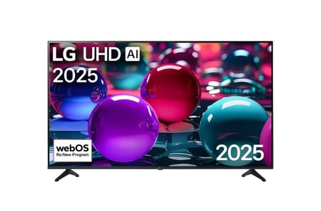 شاشة ذكية ال جي 65 بوصة UHD بجودة 4K نظام تشغيل ويبوس موديل 65UA73006LA