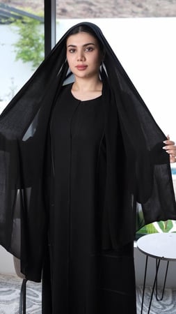 طرحة مبطنة ربع قطن