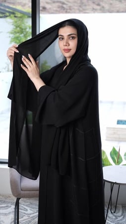 طرحة مبطنة ربع قطن