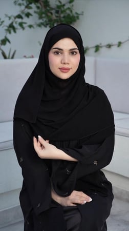 طرحة مبطنة ربع قطن