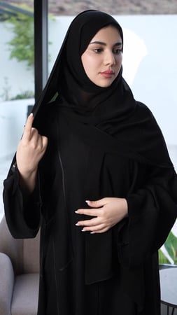 طرحة مبطنة ربع قطن