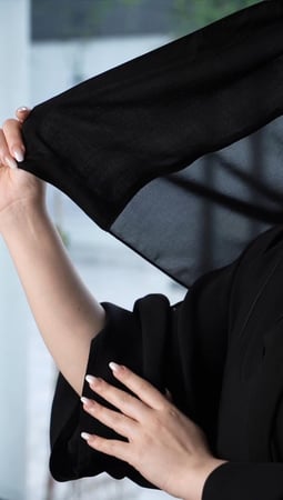طرحة مبطنة ربع قطن