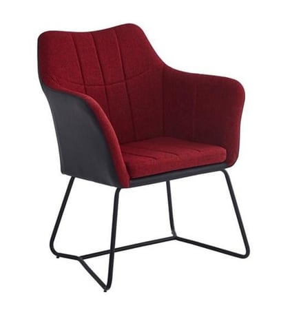 طقم 1+2 طاولة وكرسي لون أحمر*أسود مقدمة لكم من كاما