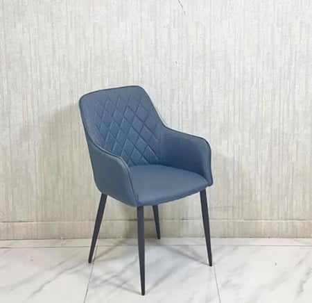 كرسي طاولة طعام أرجل حديد لون رصاصي غامق مقدم لكم من كاما