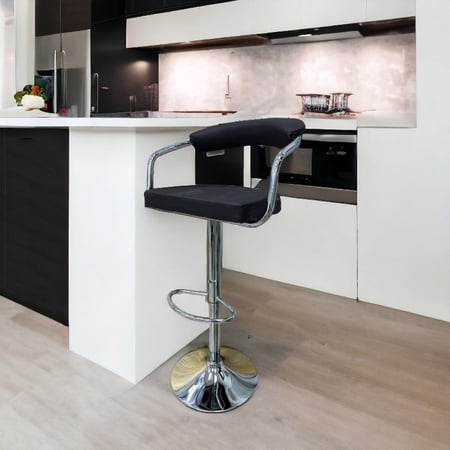 كرسي بار مطبخ لون أسود مقدم لكم من كاما