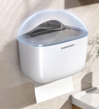 حامل مناديل للحمام مع رف