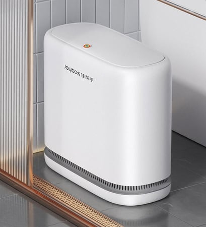 سلة مهملات أنيقة بفتحة كبيرة مع خاصية تمدد الكيس التلقائي  سعة 12.5 لتر