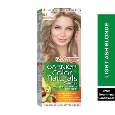 غارنييه صبغه شعر كولور ناتشرلز 8.1 اشقر فاتح رمادي