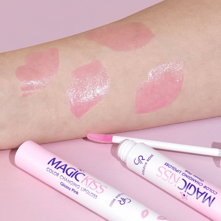 ملمع شفاه ماجيك كيس وردي لامع من جولدن روز  - 10 مل