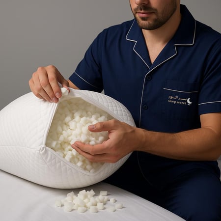 وسادة من الفوم المجزء