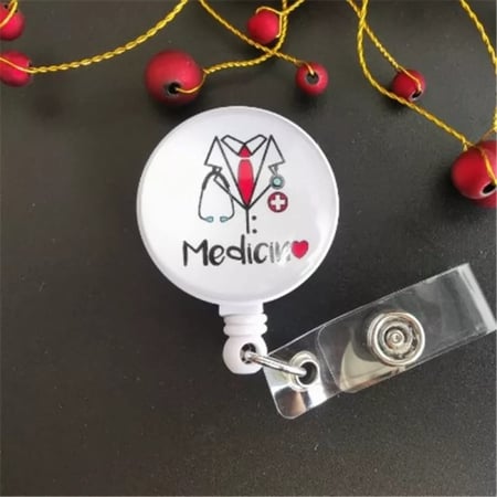 حامل بطاقة الهويه - قابل للسحب جميله وقويه