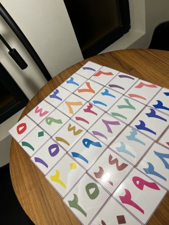 بطاقات الأرقام  1-30