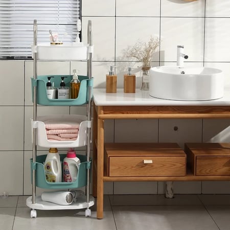 رفوف تنظيمية متعددة الألوان