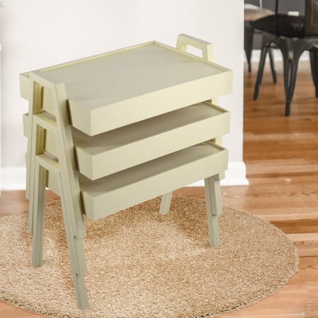 طقم طاولات خدمة 3 حبات بعدة الوان