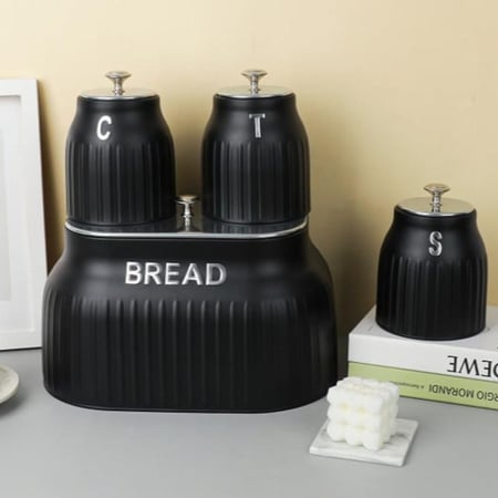 حافظة مخبوزات و علب سكر و قهوة و شاهي