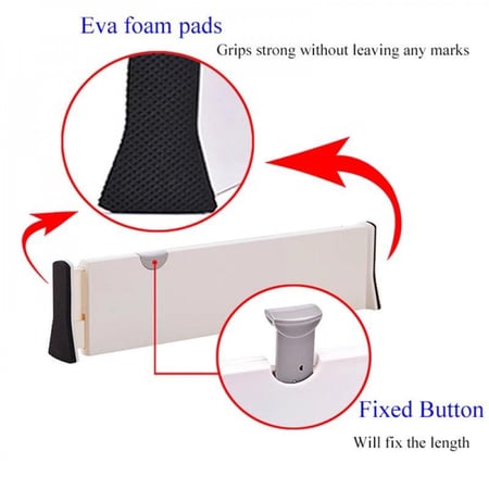 مقسمات للأدراج والرفوف بعدة مقاسات (حبة واحدة)