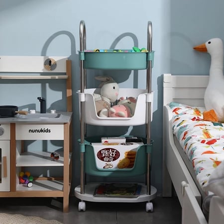 رفوف تنظيمية متعددة الألوان