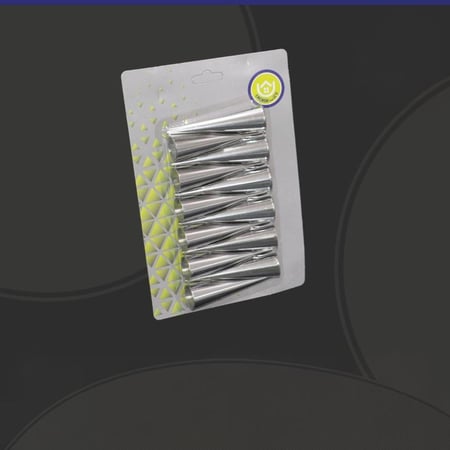 طقم اقماع كيك حديد 12حبه