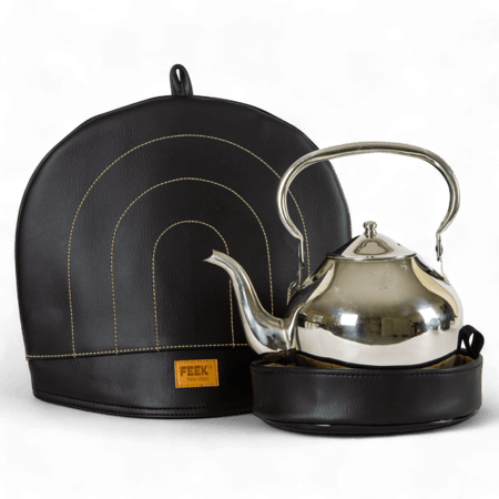 جراب غطاء ابريق أسود كبير