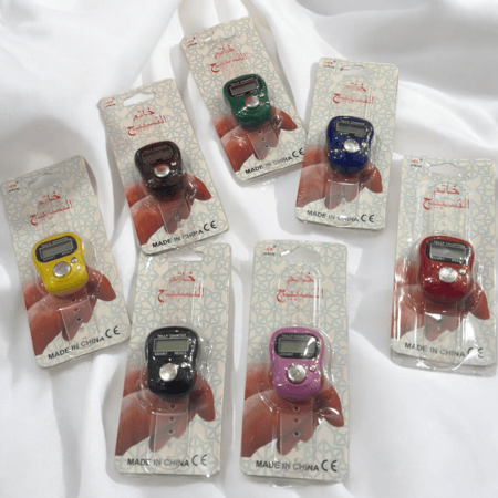 خواتم تسبيح 12 حبه  ملونه