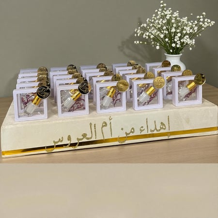 توزيعات المسك  24 حبة مع صينية