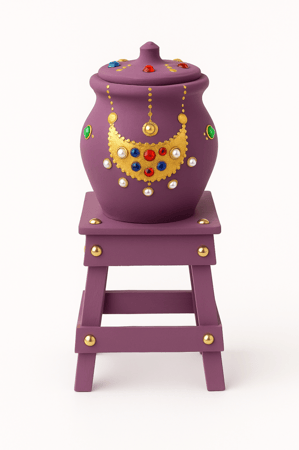 مبخرة تراثية بنفسجي