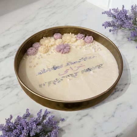 شمعه دائريه بعباره