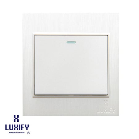 مفتاح مفرد 16 امبير 7*7 لوكسفاي لؤلؤي