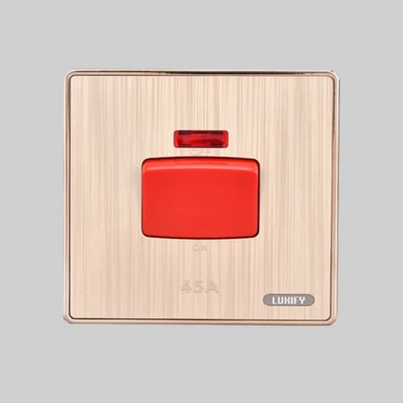 مفتاح مكيف 45 امبير  7 *7 لوكسفاي ذهبي